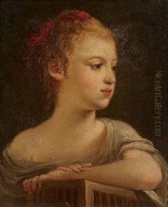 Jeune Fille A La Cage A Oiseaux