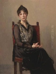 A Young Girl With Flowers