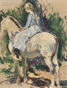 Study For My Children In The Woods by Edmund Charles Tarbell