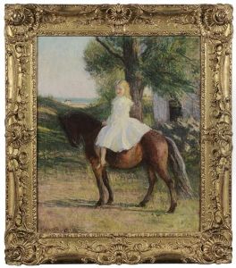 Girl On A Pony by Edmund Charles Tarbell