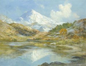 A View Of Ben Stack And Surrounding Mountains by J.A. Henderson Tarbet