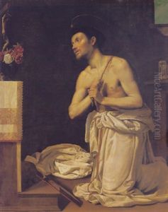 Saint Dominic In Penitence by Filippo Tarchiani