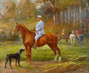L'officier Sur Son Cheval by Daniel Tardieu