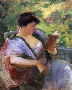 Jeune Femme Lisant by Jean Charles Tardieu