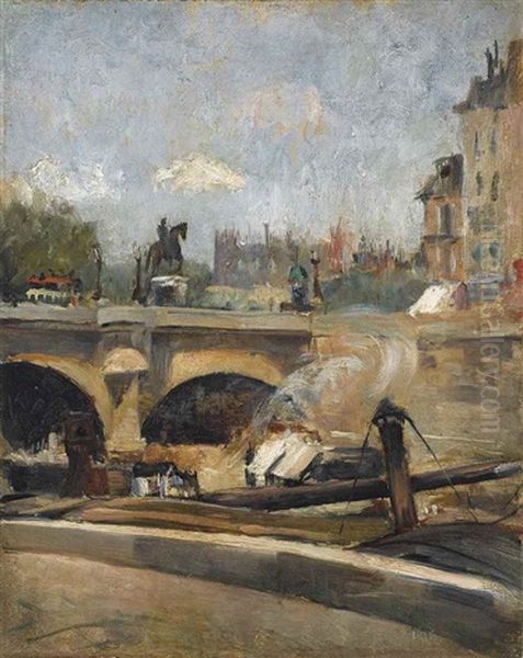Le Pont-neuf Aparis (the New Bridge, Paris) - view 1