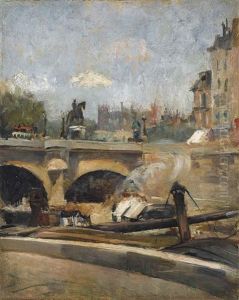 Le Pont-neuf Aparis (the New Bridge, Paris) by Victor Francois Tardieu