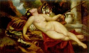 A Bacchante Reclining On A Tiger by Victor Tardos-Krenner