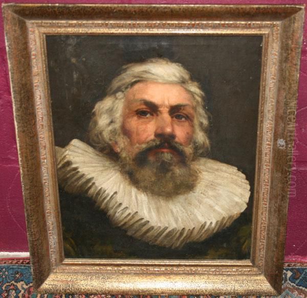 Portrait Of A Sixteenth Century Gentleman Wearing Ruff - view 1