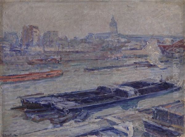 La Seine Au Pont D'austerlitz - view 1