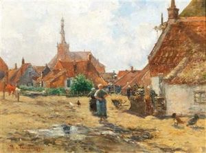 Village Square by Bertha von Tarnoczy
