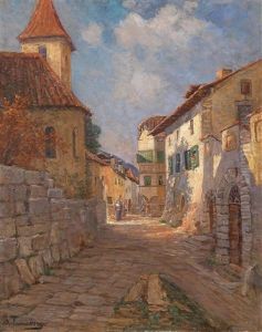 Eine Gasse In Rattenberg/inn by Bertha von Tarnoczy