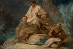Les Naufrages by Nicolas Francois Octave Tassaert