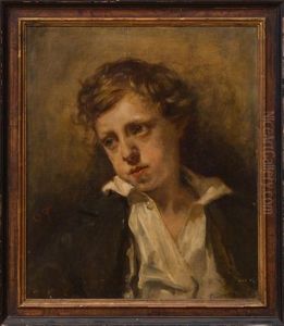Portrait Of A Boy (louis Xvii Au Temple) by Nicolas Francois Octave Tassaert
