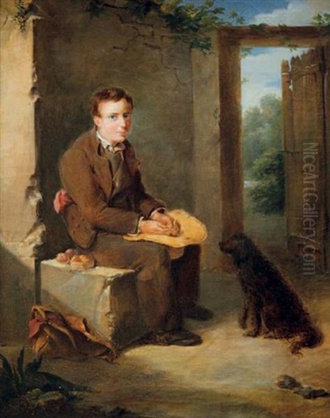 Le Repas Du Jeune Colporteur Et De Son Chien - view 1