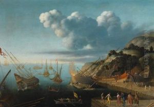 Vue D'un Chantier Naval En Mediterranee
