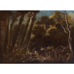 L"enlevement De Proserpine by Agostino Tassi