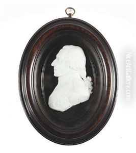 Sir Benjamin Thompson, Count Rumford Frs, Profile To The Left, Wearing Coat, Breast Stars, Crossbelt And Stock, His Hair Tied With A Ribbon Bow