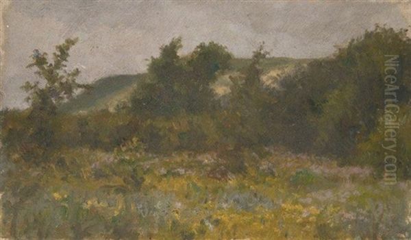 Prairie En Lisiere De Foret Et Esquisse (recto-verso) Et Cinq Paysages De Campagne (6 Works) - view 1