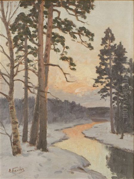 Winter Landscape by Eugen Taube