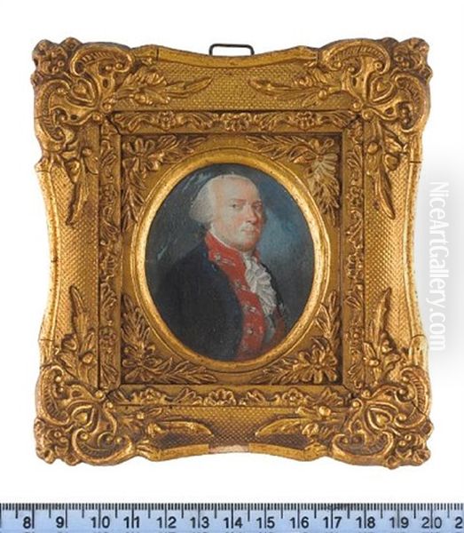 Frederick William Ii, King Of Prussia, Wearing Blue Coat With Red Facings, White Waistcoat, Frilled Chemise, Orange Sash And Breast Star - view 1