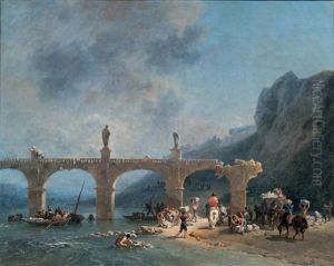 Vue Du Pont Dit <de Jules Cesar> En Sicile