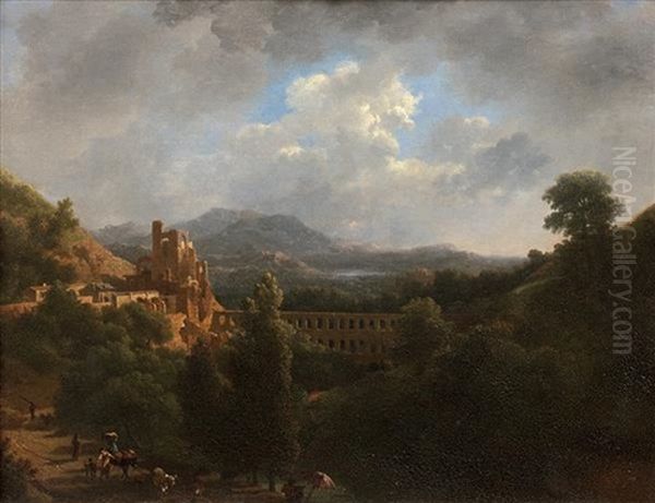 Les Environs De Messine Avec Un Aqueduc - view 1