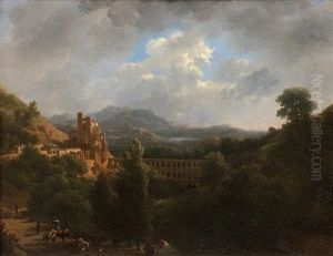 Les Environs De Messine Avec Un Aqueduc