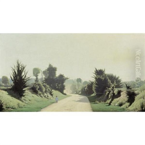 A Child On A Country Road - view 1