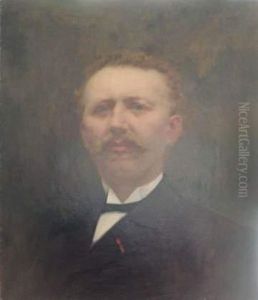 Portrait D'homme A La Moustache Et A La Legion D'honneur