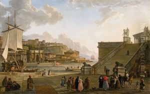 A Harbour Scene With A Capriccio