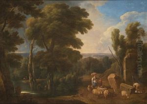 Paesaggio Con Contadina by Carlo Antonio Tavella, Il Solfarola