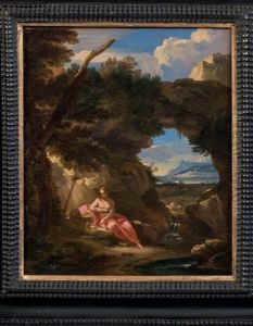 Madeleine En Contemplation Dans Un Paysage Rocheux by Carlo Antonio Tavella, Il Solfarola