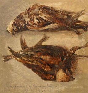 Jachtstilleven Met Twee Dode Vogels by Johannes Tavenraat