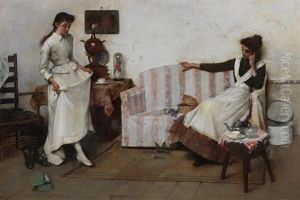 Trying Them On by Albert Chevallier Tayler