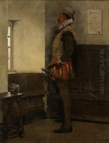Swordsman Looking Through A Window - view 1