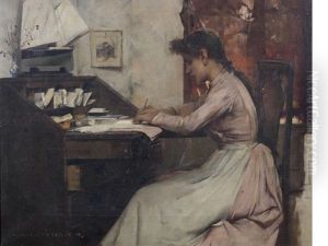 The Letter by Albert Chevallier Tayler