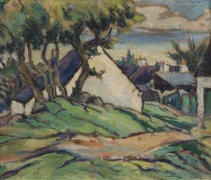 Cottages By The Coast by Ernest Archibald Taylor