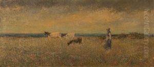 Grazing By The French Coast by Ernest Archibald Taylor