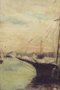 Harbor Scene Harbor Scene