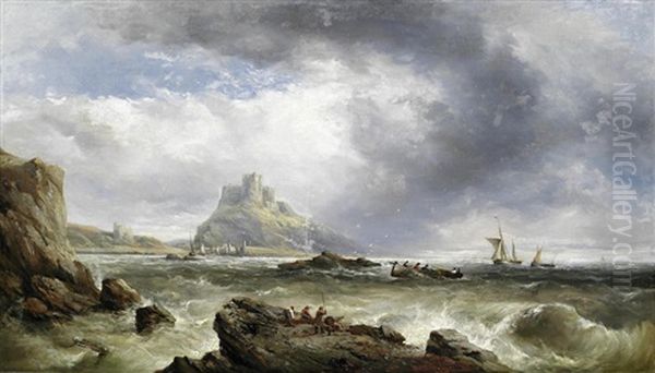 Mont Orgueil Castle And Gorey Harbour, Jersey - view 1