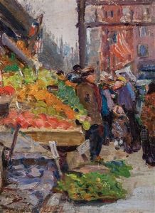 Lower East Side Fruit Market by Mary Smith Perkins Taylor