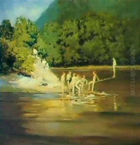 A Summer Day, Lake Solitude by Mary Smith Perkins Taylor