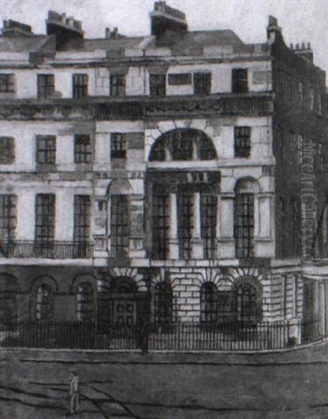 London Street Corner, Possible Fitzroy Square - view 1