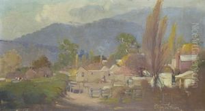 Homestead With Poplars