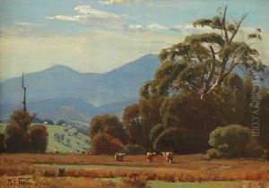 Cattle Grazing by Robert Eagar Taylor-Ghee