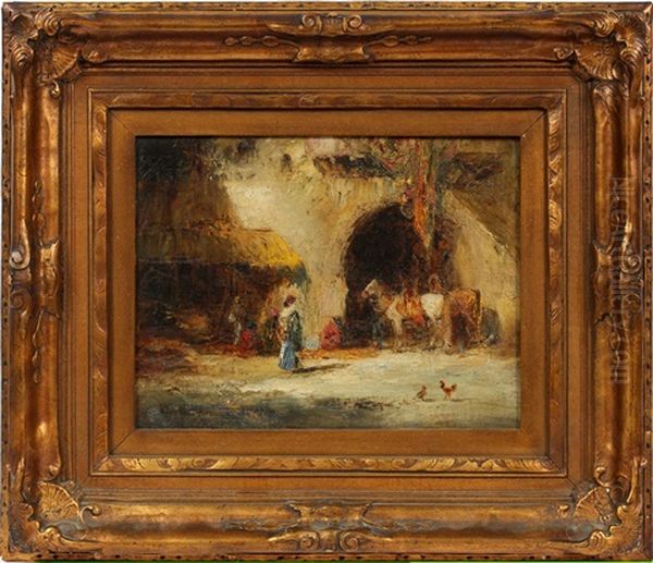 Arab Scene With Archway - view 1