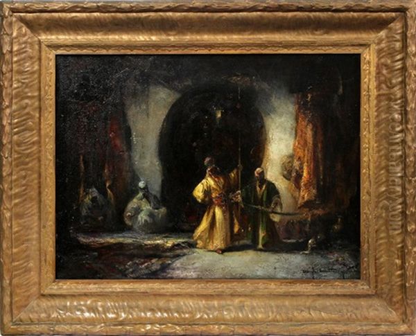 Orientalist Interior With Four Figures - view 1