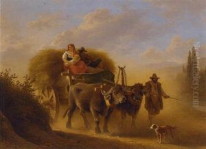 In The Roman Campagna by Abraham (Alexandre) Teerlink
