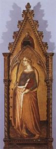 Saint Catherine Of Alexandria by Niccolo (di ser Sozzo) Tegliacci