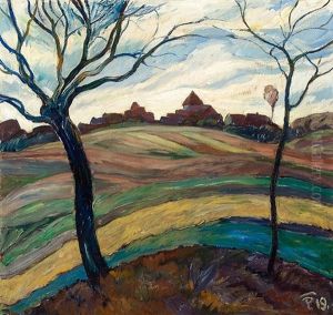 Herbstlandschaft (+ Nagoldbrucke; Verso) Herbstlandschaft (+ Nagoldbrucke; Verso)